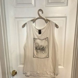 Alice in wonderland dressy tank top size xl